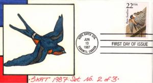 #2286 Barn Swallow Skat FDC