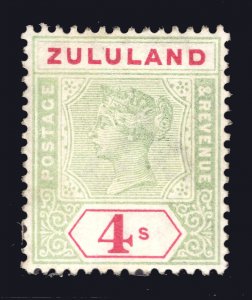 MOMEN: ZULULAND SG #27 1894-6 MINT OG H £150 LOT #66951*