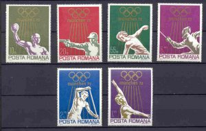 Romania - 1972 - Mi. 3035-40 (Olympics) - MNH - AE026