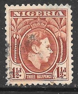 Nigeria 55: 1.5d George VI, used, VF