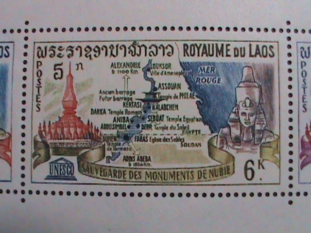 ​LAOS-1964 SC# 91a UNESCO- WORLD CAMPAIGN-SAVE HISTORIC MONUMENTS  MNH S/S