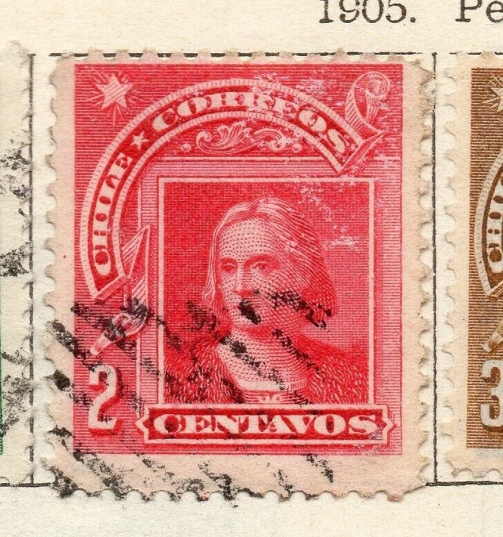 Chile 1905 Early Issue Fine Used 2c. NW-11422