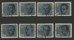 Germany Scott 883-890 Used.