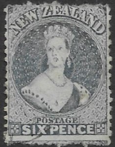New Zealand 41    1871   6 pence blue  fine used