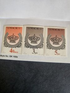 Stamps Macao Scott #486-8 never hinged