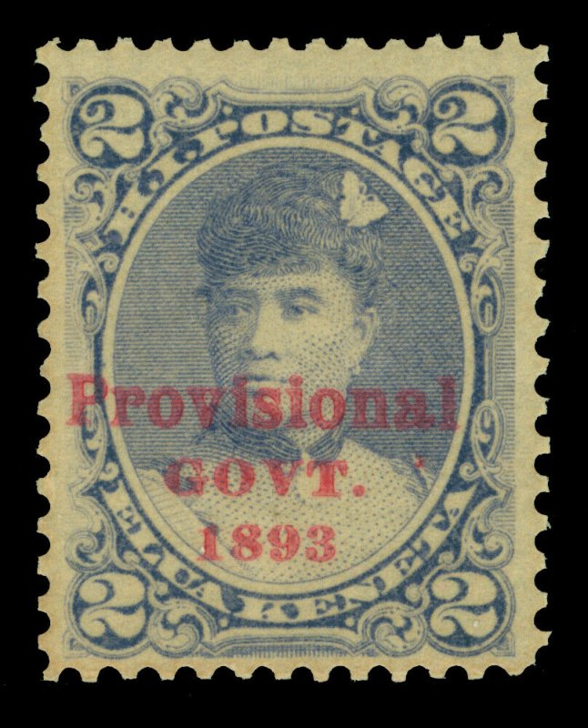 HAWAII 1893 Q. Liluokalani - Provisional Govt. OVPT. 2c dull vl Sc# 57 mint MNH