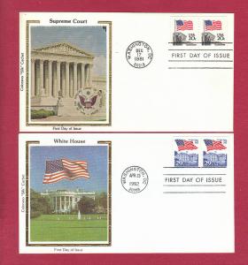 1981/92 20c/29c FLAG, SUPREME COURT/WHITE HOUSE #1895/2609