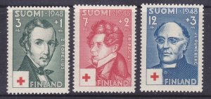 Finland B87-90 MNH 1948 Portrait Set of 3 Very Fine