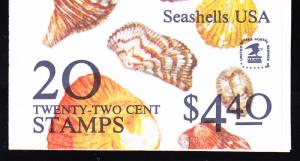 United States 1985 Seashell Booklet Complete VF/NH