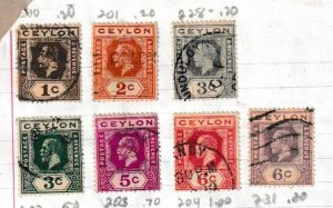 CEYLON LOT OF 40 DIFFERENT - USED