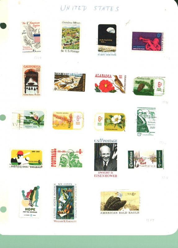 US Group of Stamps (Mixed Condition)