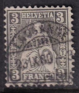 Switzerland 1862-1864 SC 42 Used