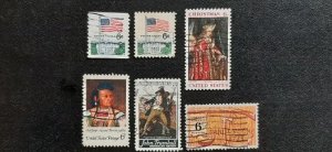 US Scott #1338-1340;42-44; 55-64; 19 used stamps of 1968. sound, off paper; V