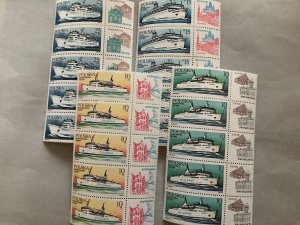 Poland Shipping Ferries with City label mint never hinged stamps sheets R48792