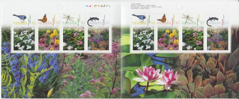 Canada - BK322 Gardens Booklet, #2145  - MNH