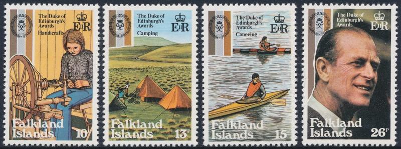 Falkland Islands 1981 25th Anniv Duke of Edinburgh Award Set of 4 SG405-408 MNH