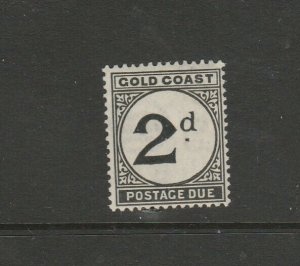 Gold Caost 1923 Postage Due 2d MM SG D3