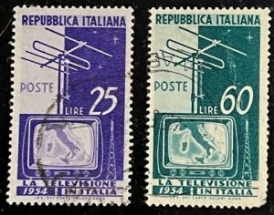 ItalyScott# 649-650 Used F/VF stamp Cat $4.75