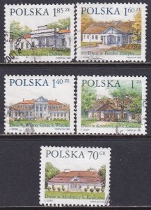 Poland 1999 Sc 3463-7 Country Estates Stamp Used