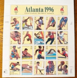 US # 3068 Atlanta Olympic Games 1996 sheet of 20 all different 32c Mint NH