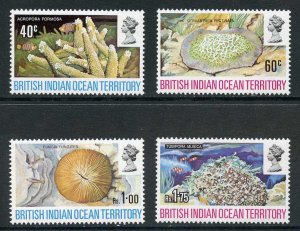 British Indian Ocean Territory SG41/44 1972 Coral Set Fresh U/M 