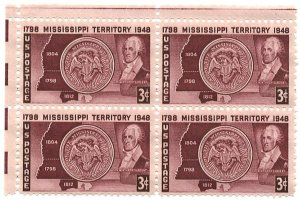 #955 – 1948 3c Mississippi Territory – MNH Block
