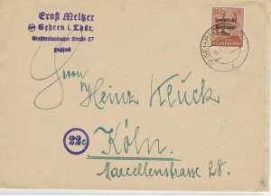 German Postal History Stamps Cover Ref: R4632