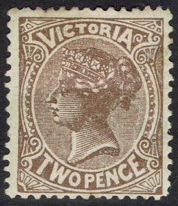 VICTORIA 1882 QV 2D BROWN WMK V/CROWN SG TYPE W33