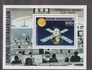 Central Africa # C179, Viking Mars Project Souvenir Sheet, Mint NH, 1/2 Cat.