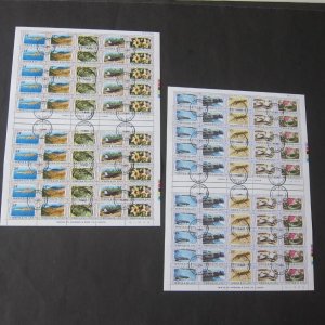 Norfolk Islands 1982 Sc 288-289 Nepean Island 20 sets on Full page CTO MNH