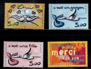 FRANCE Scott 2709-2712 set of 4 Announcement stamps 1999 MNH**