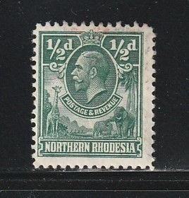 Northern Rhodesia 1 MH King George V