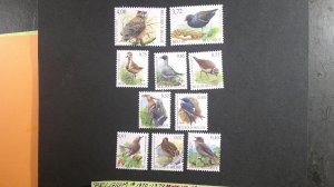 Belgium 2002-2004 Birds Definitive Issue Scott# 1970-1979 Mint XF NH CPL (10)