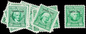 U.S. REV. DATED GREENS RD117-126  Mint (ID # 109468)