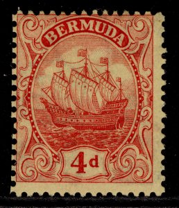 BERMUDA GV SG85, 4d red/yellow, M MINT.