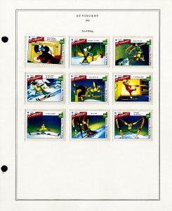 St. Vincent Disney Modern Mint Stamp Collection