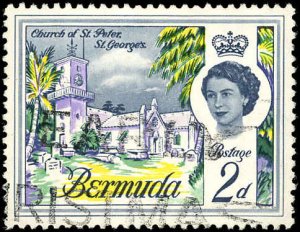 BERMUDA Sc 176 VF/USED - 1962 2p  Church of St.Peter