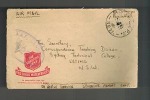1943  Australia Air Force RAAF censored Cover to Ultimo Salvation army