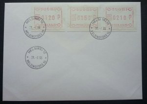 Finland 1985 ATM (Frama Label stamp FDC) *see scan