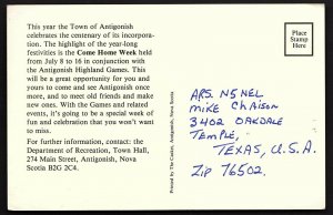 QSL QSO RADIO CARD Photo of Highland Games, Antigonish, Nova Scotia (Q2726)