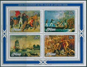 Niue 1979 SG299 Captain Cook death MS MNH