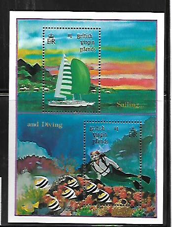 BRITISH VIRGIN ISLANDS, 770, HINGE REMNANT, SS, DIVING