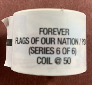 US #4323-4332 Forever Flags of our Nation Series #6 - Coil Roll of 50 Mint 2012