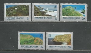 Pitcairn Islands MNH 198-202 Scenic Views