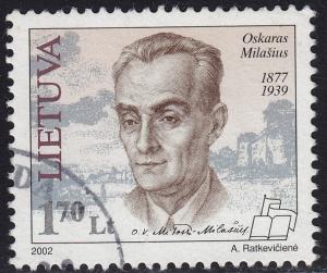 Lithuania - 2002 - Scott #715 - used - Oskaras Milasius