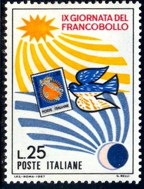 Day & Night, Pigeon Carrying Italy No. 924, Italy SC#976 MNH