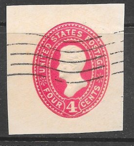 USA U324: 4c Jackson, cut square, used