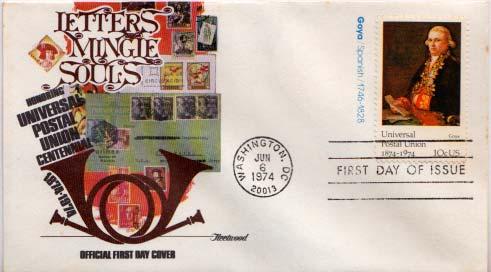 United States, First Day Cover, U.P.U. Universal Postal Union, Art