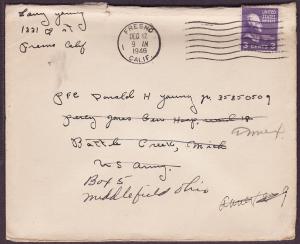  807 Thomas Jefferson used on cover