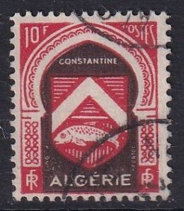 Algeria  #224   used   1948  Arms  10fr